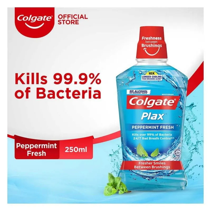 colgate plax peppermint fresh mouthwash 250ml main image