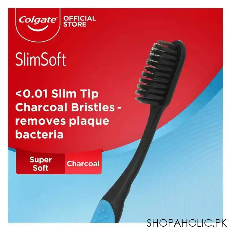 colgate slim soft charcoal ultra soft toothbrush main image