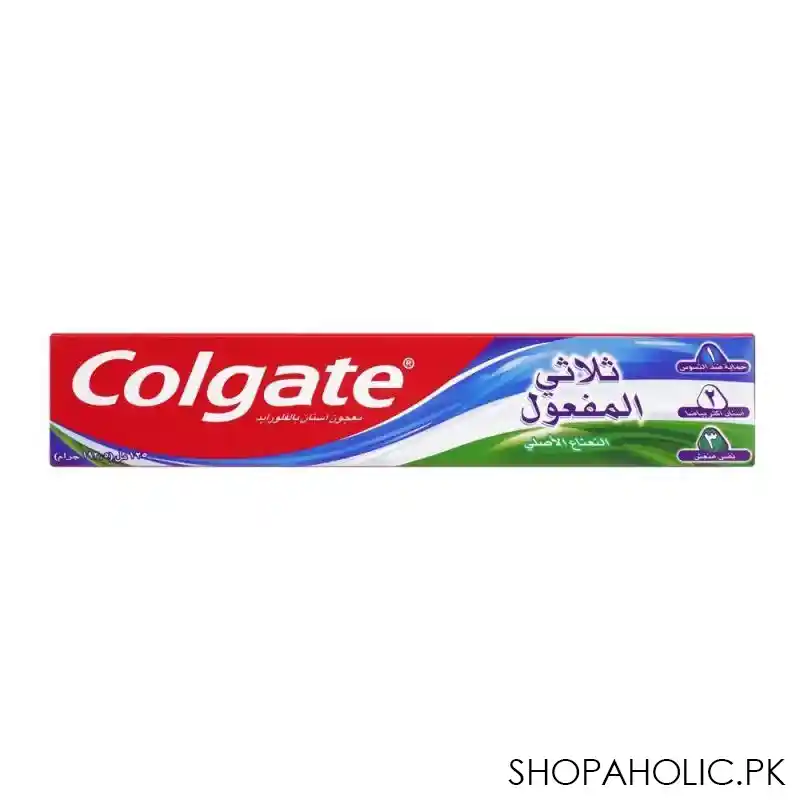 colgate triple action original mint toothpaste, 192.5g image3