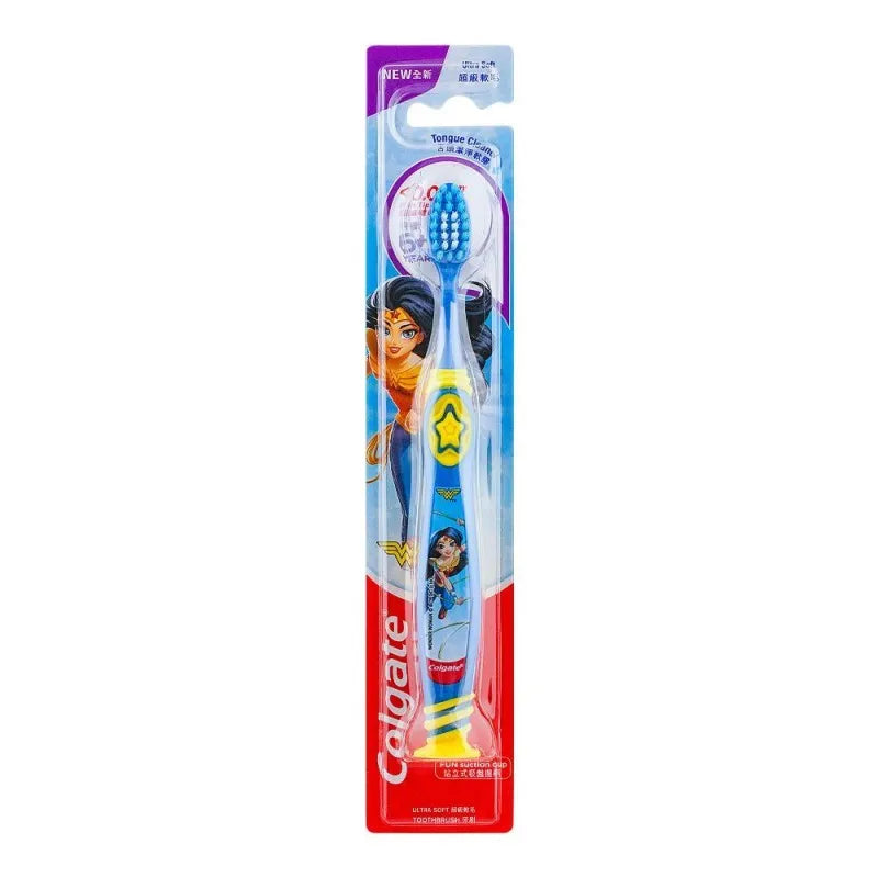 colgate wonder woman 6 years+ toothbrush, ultra soft main image