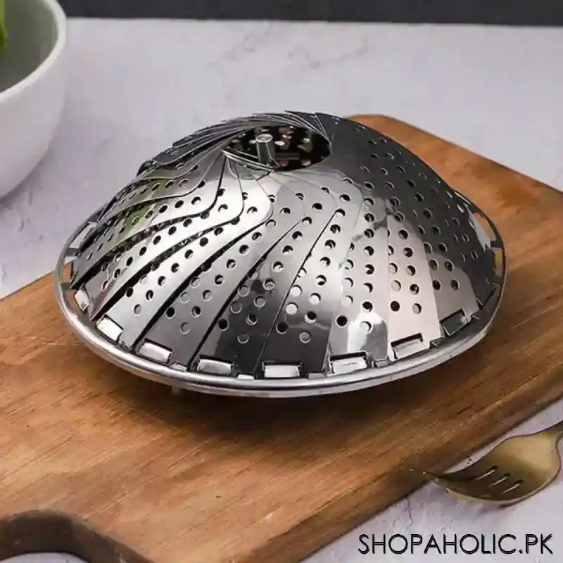 collapsible stainless steel steamer image3