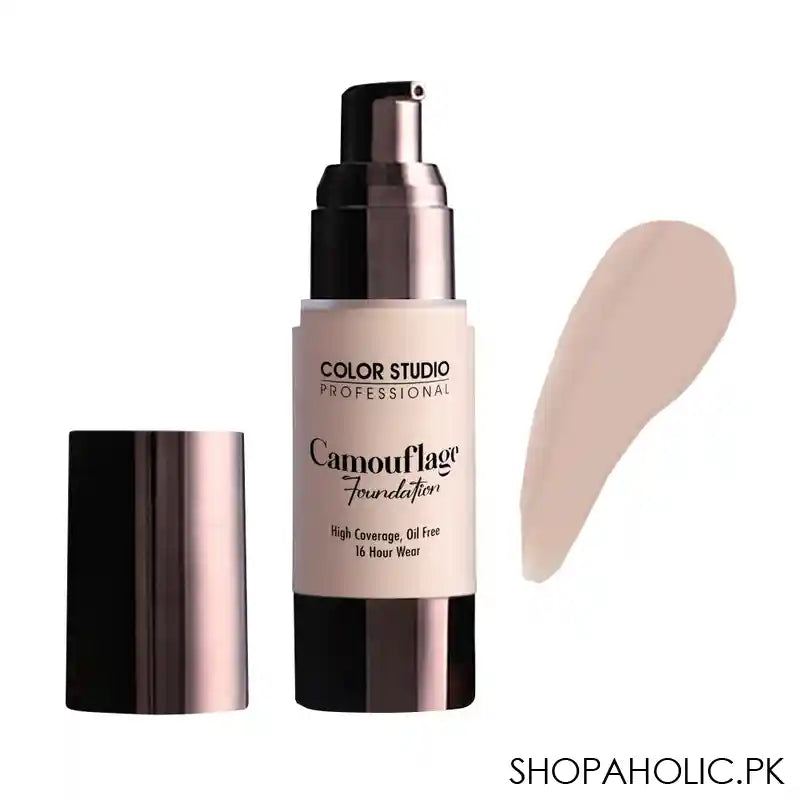 Color Studio Camouflage Foundation, High Coverage, Oil Free, C10 - Image 2