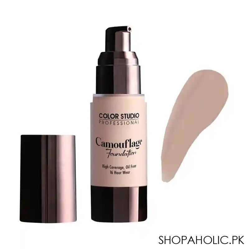 Color Studio Camouflage Foundation, High Coverage, Oil Free, N15 - Main Image