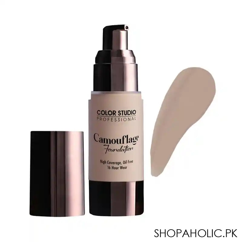 Color Studio Camouflage Foundation, High Coverage, Oil Free, W30 - Image 5