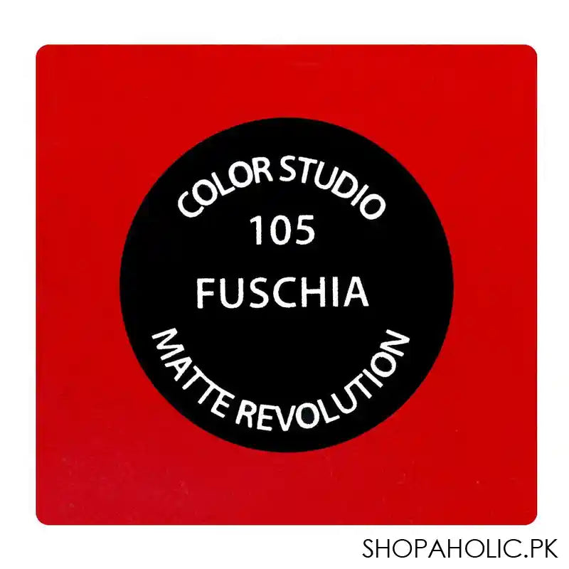 Color Studio Matte Revolution Lipstick, 105 Fuschia - Image 5