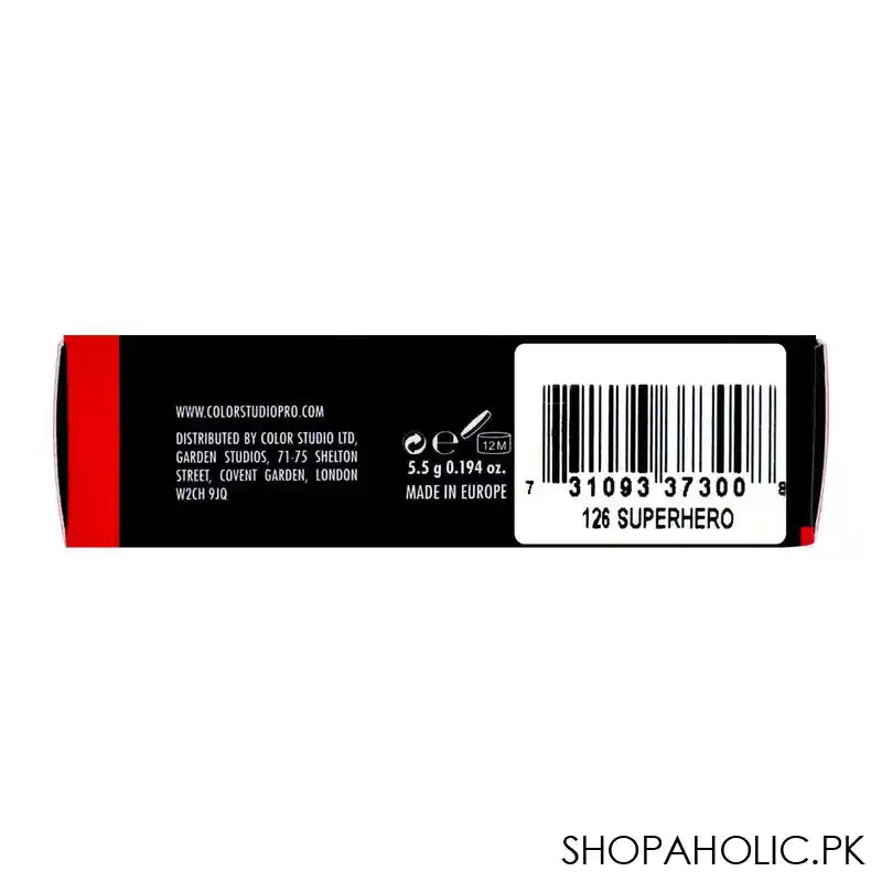 Color Studio Matte Revolution Lipstick, 126 Super Hero - Image 3