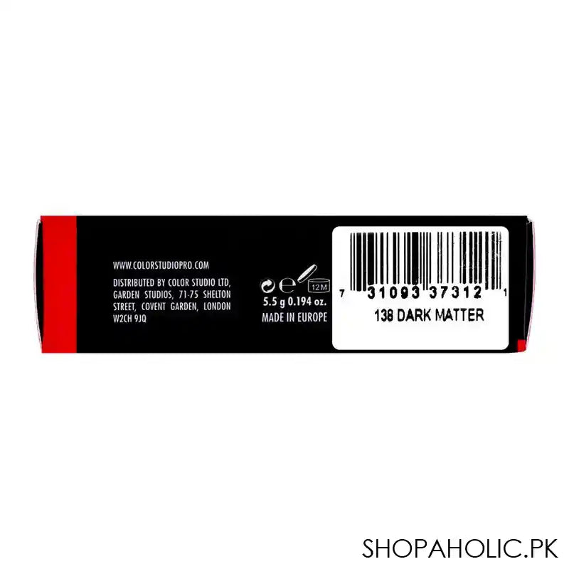 Color Studio Matte Revolution Lipstick, 138 Dark Matter - Image 2