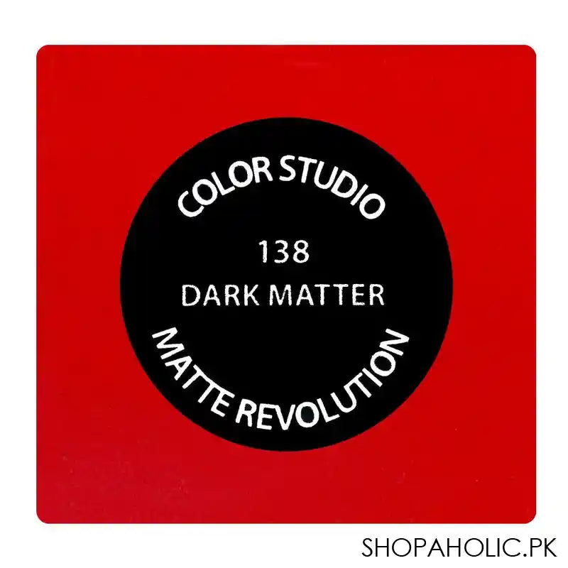 Color Studio Matte Revolution Lipstick, 138 Dark Matter - Image 6