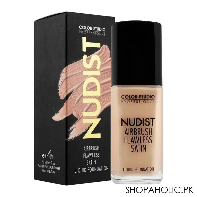 Color Studio Nudist Airbrush Flawless Satin Liquid Foundation, C10 - Main Image