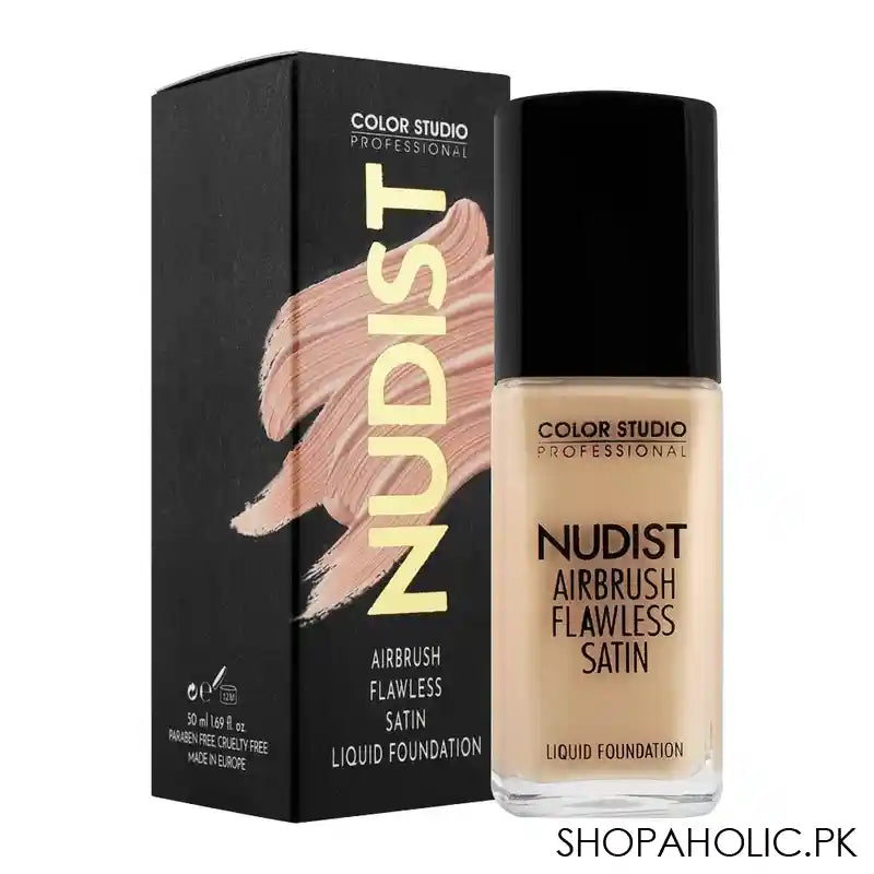 Color Studio Nudist Airbrush Flawless Satin Liquid Foundation, C15 - Main Image