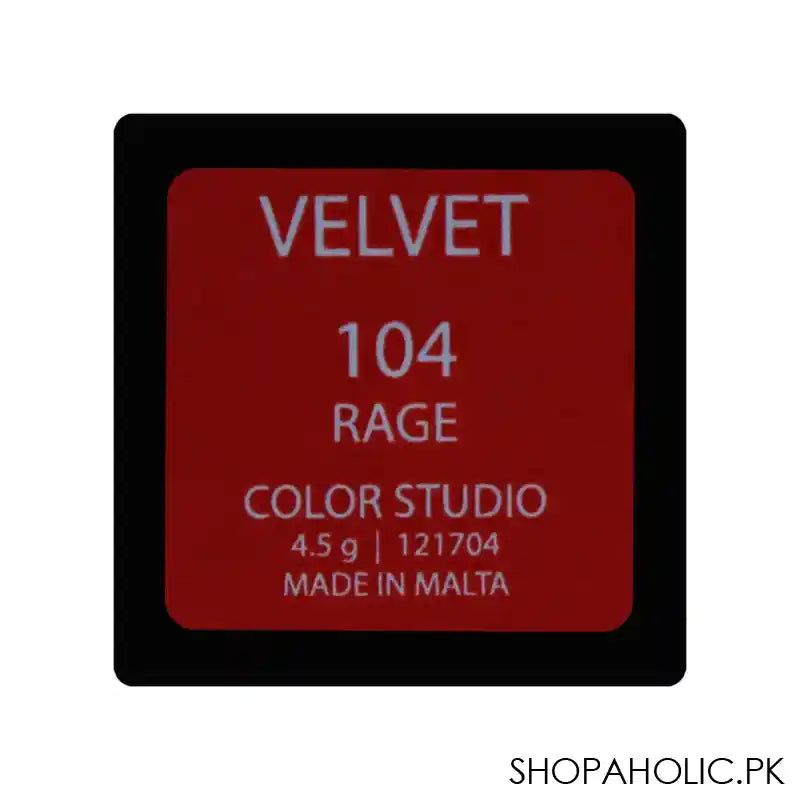 Color Studio Velvet Lipstick, 104 Raga - Image 4