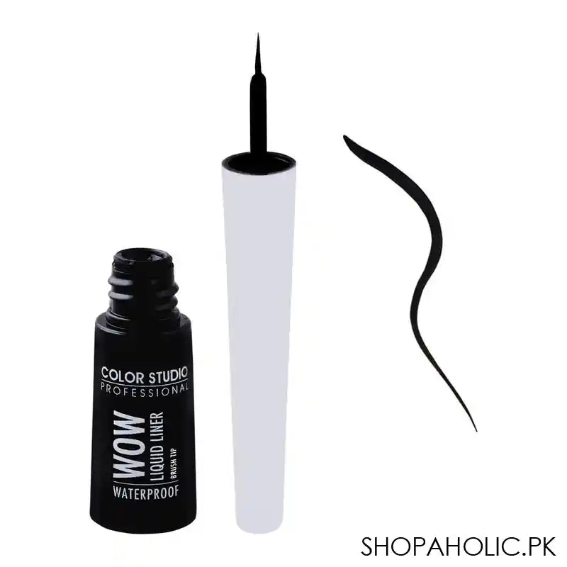 Color Studio Wow Liquid Eyeliner, Brush Tip, Waterproof - Image 4