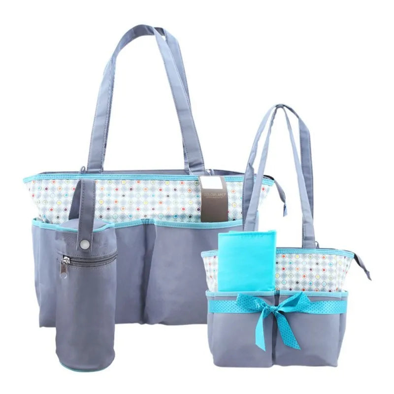 colorland grey gamut pattern baby bag set, 5 pieces, bb999aa main image