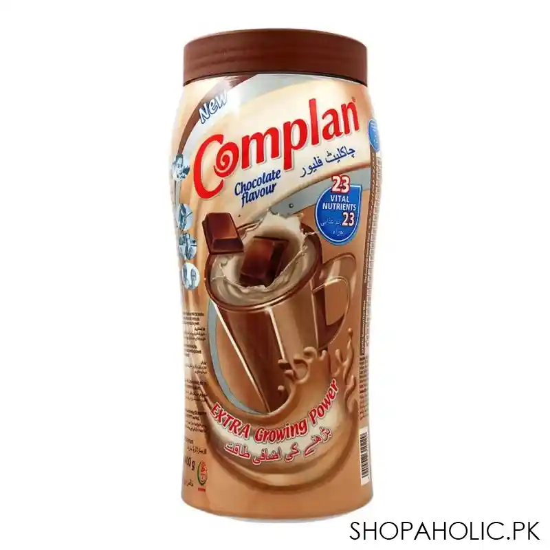 complan chocolate flavour, bottle, 400g main image