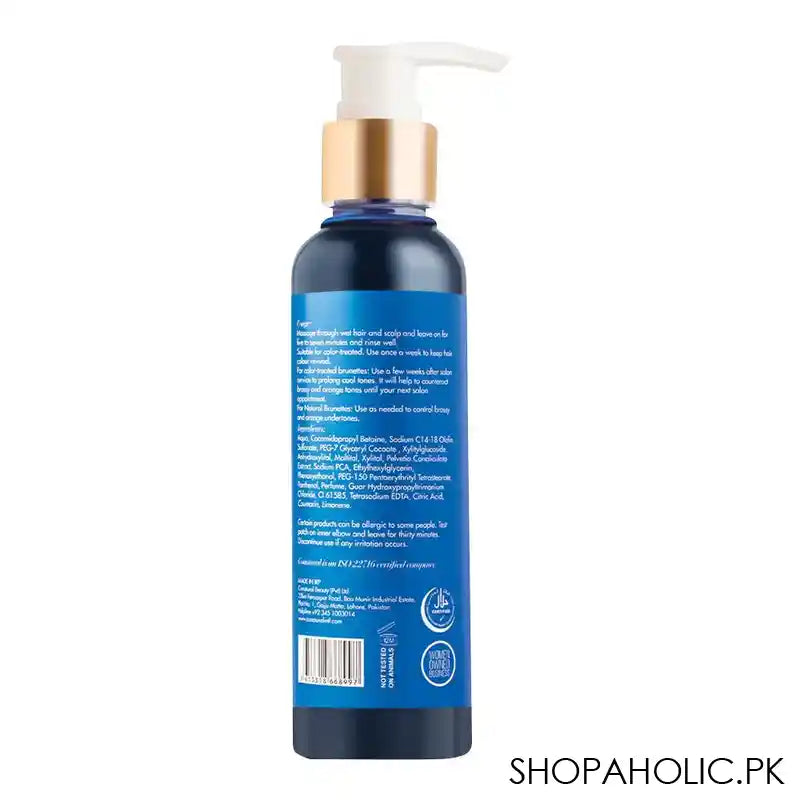 CoNatural Brilliance Blue Shampoo, For Natural Brown Hair, 150ml - Image 3