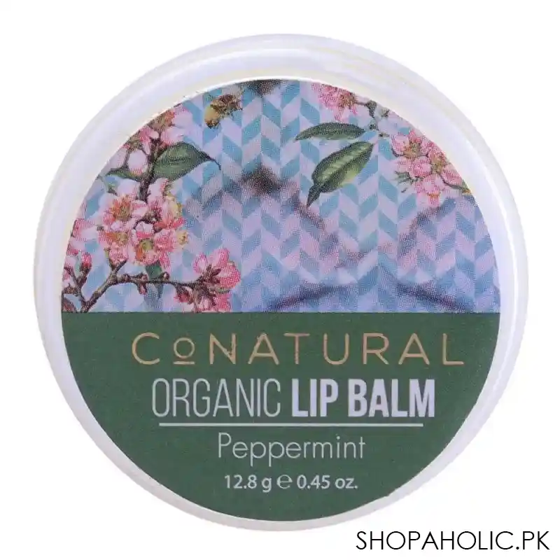 conatural organic lip balm, peppermint, 12.8g main image