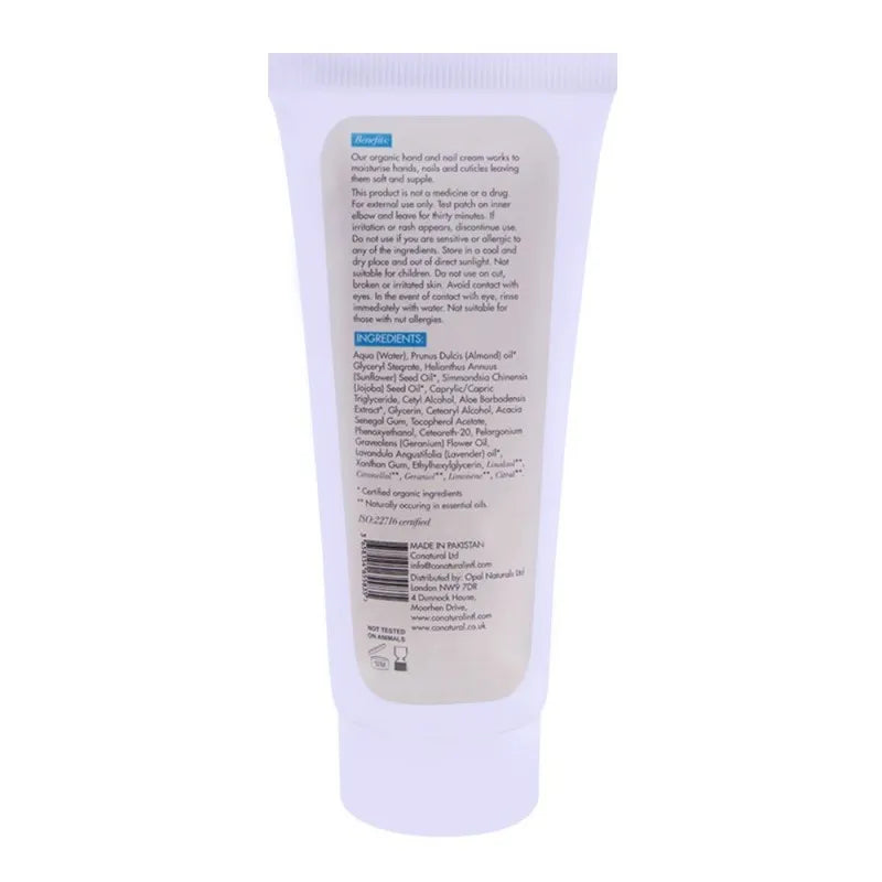 conatural ultra moisturising organic hand & nail cream, 50g image2