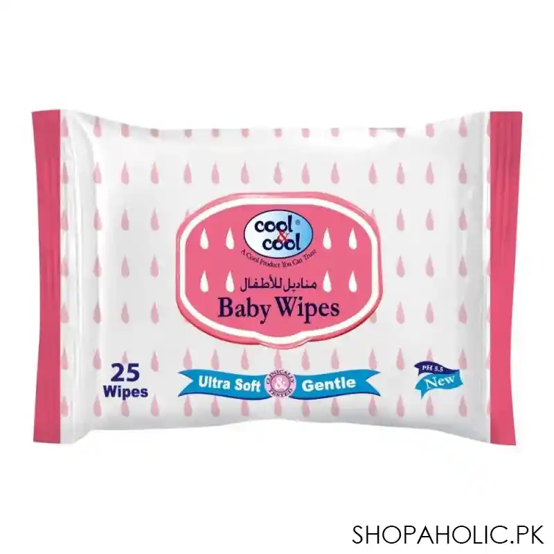 cool & cool baby wipes, 25 pack main image