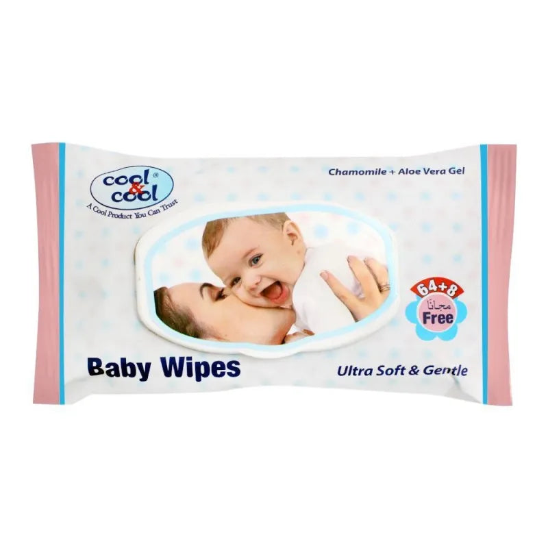 cool & cool baby wipes, 72 pack main image