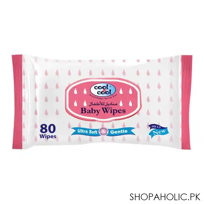 cool & cool baby wipes, 80 pack main image