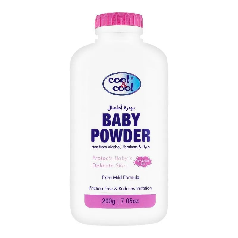 cool & cool extra mild formula baby powder, 200g main image