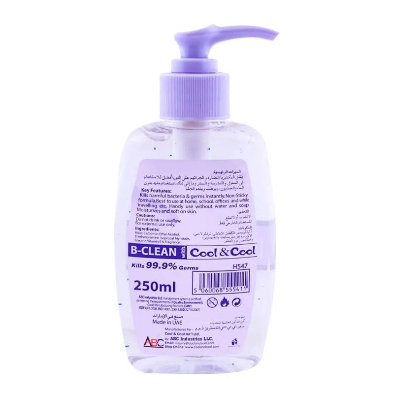 cool & cool flora fresh hand sanitizer 250ml image2