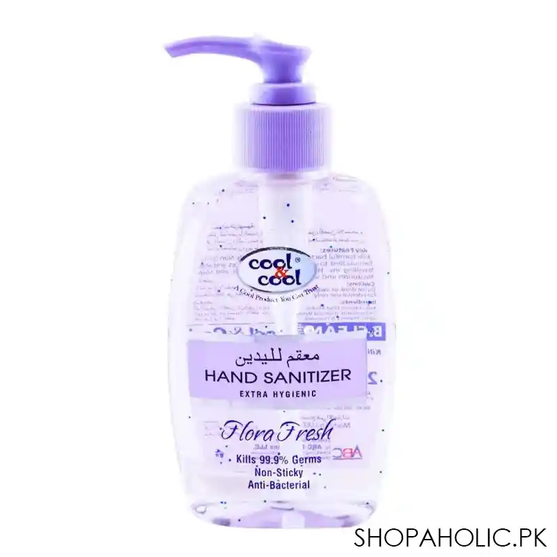 cool & cool flora fresh hand sanitizer 250ml main image