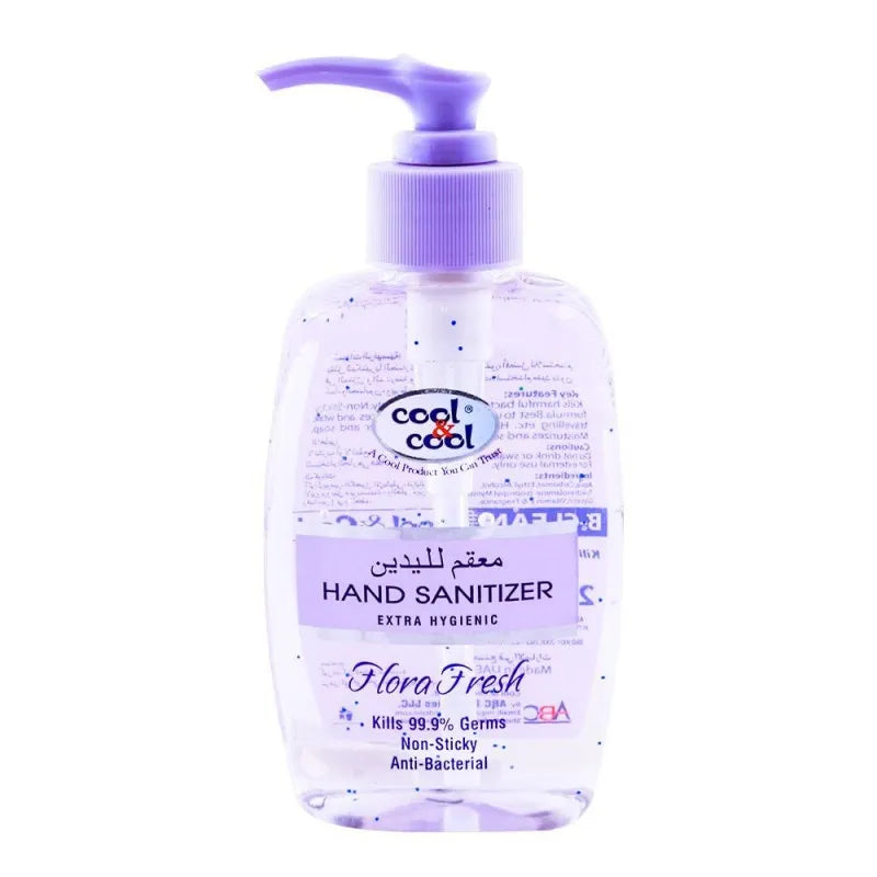 cool & cool flora fresh hand sanitizer 250ml main image