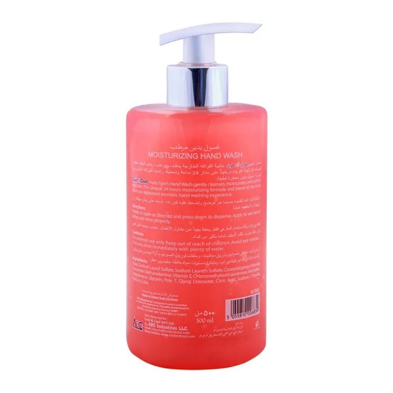 cool & cool fruity fresh moisturizing hand wash 500ml image2