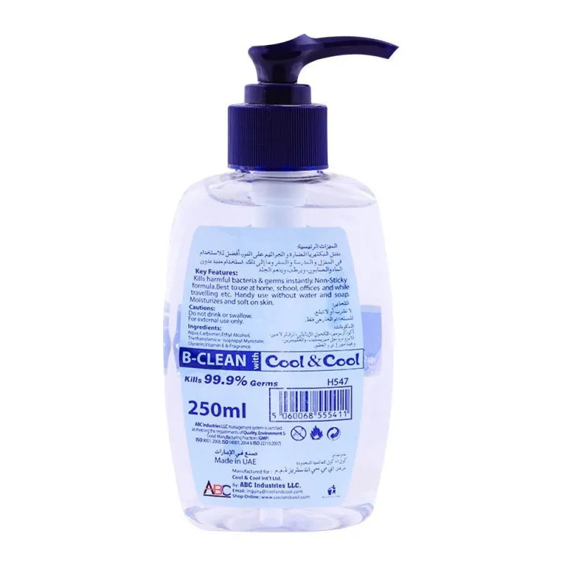 cool & cool ocean hand sanitizer 250ml image2