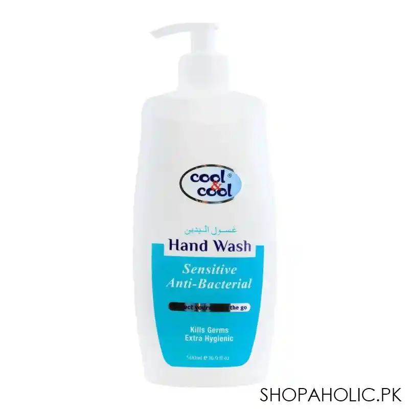 cool & cool sensitive anti bacterial hand wash, 500ml main image