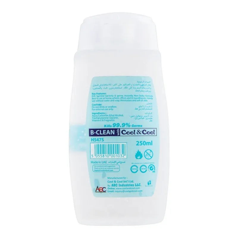 cool & cool sensitive hand sanitizer 250ml image2