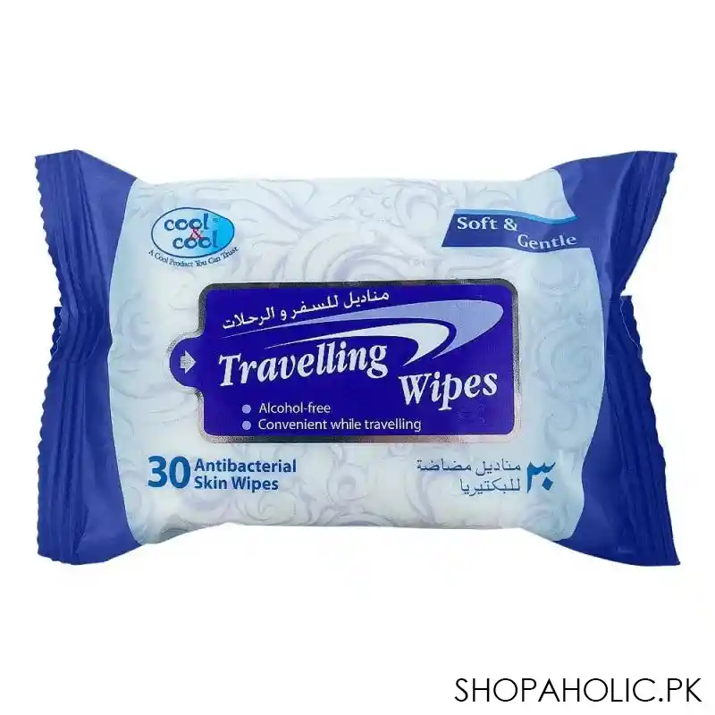 cool cool soft & gentle travelling wipes, 30 pack main image