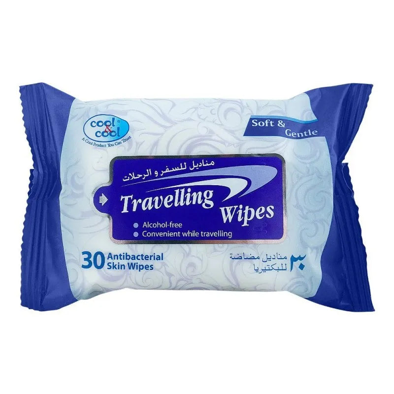 cool cool soft & gentle travelling wipes, 30 pack main image