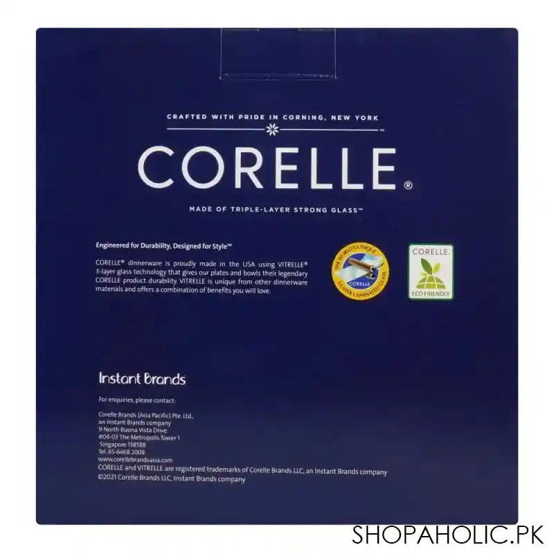 corelle classic dinnerware set, cobalt circles 16 pack, 16s cbc ph image3