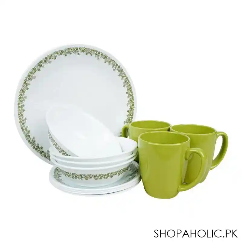 corelle classic dinnerware set, spring blossom 16 pack, 16s spg ph main image