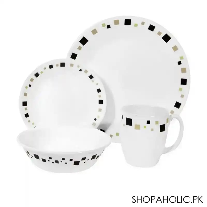 Corelle Livingware Breakfast Set, Geometric, 16 Piece, 16-GM-PH - Main Image