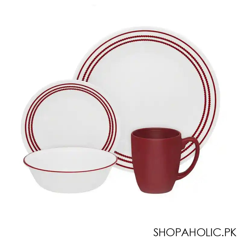 Corelle Livingware Breakfast Set, Ruby Red, 16 Piece, 16-RR-PH - Main Image