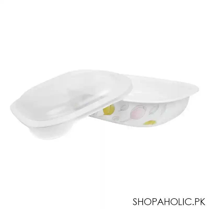 corelle oblong dish elegant city with plastic cover, 1.89 liter, d 64 ec main image