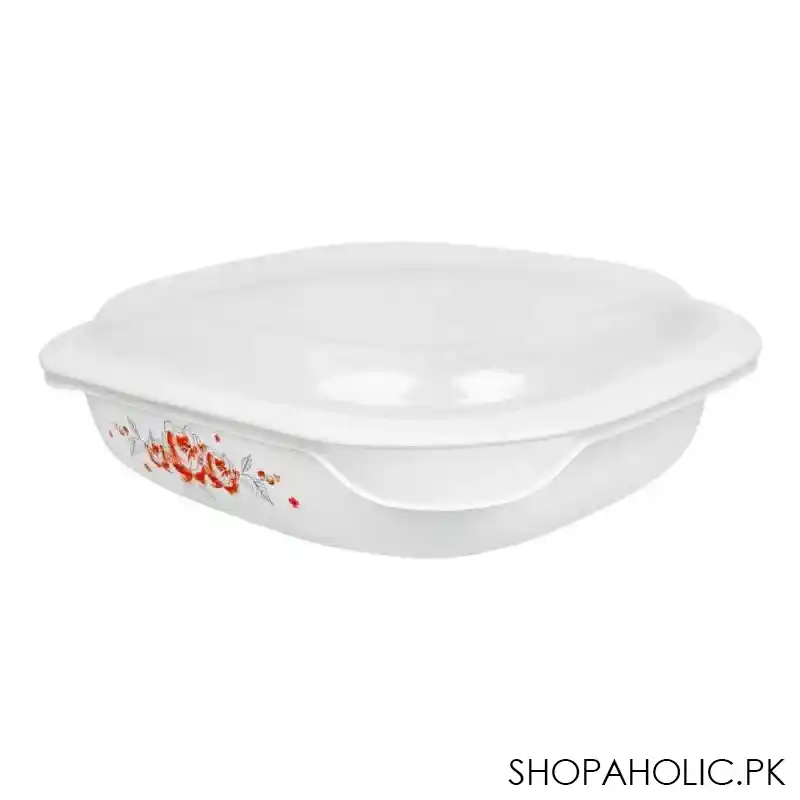 corelle oblong dish sakura set with plastic cover, 2.83 liter, d 96 sr image2