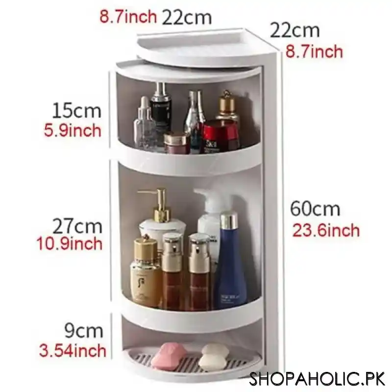 corner rotating cabinet for bathroom and kitchen image2