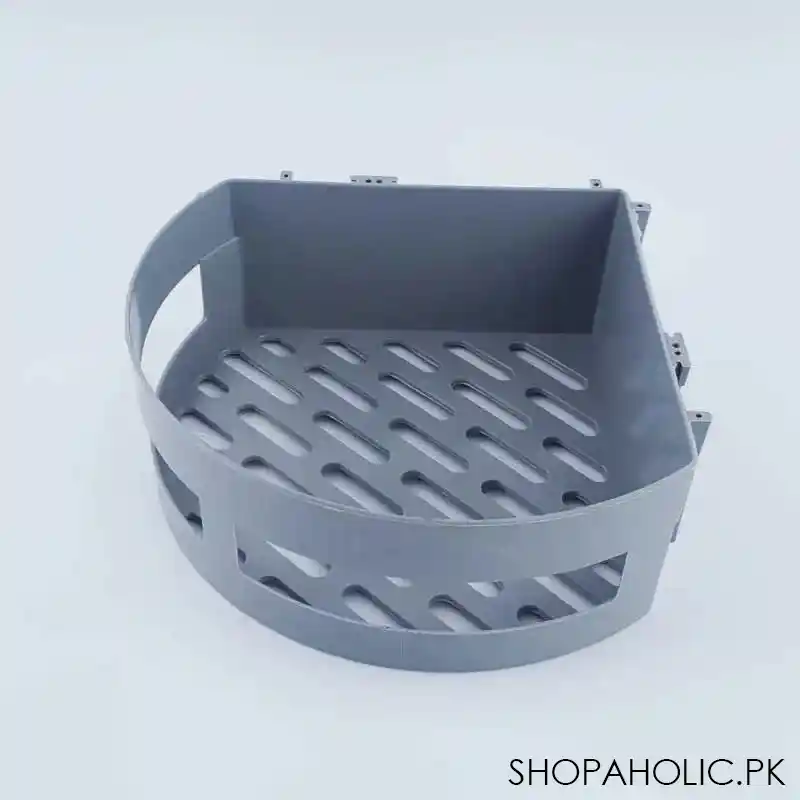 corner shelf kitchen and bathroom basket holder screwless image3