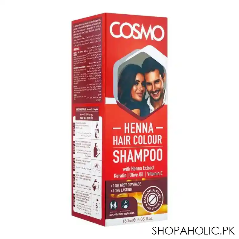 cosmo shampoo hair color, henna, 180ml main image