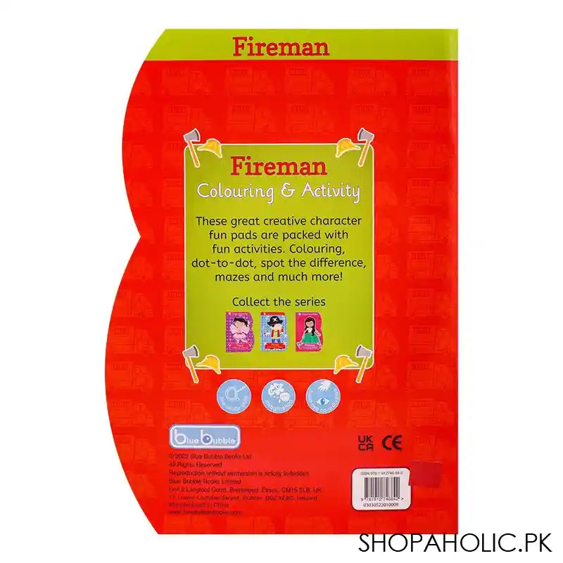 Creative Character Fun Fireman Colouring & Activity, Book - Image 2