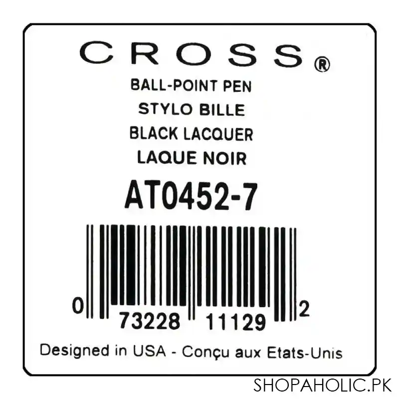 cross bailey black lacquer ballpoint pen, at0452 7 image5