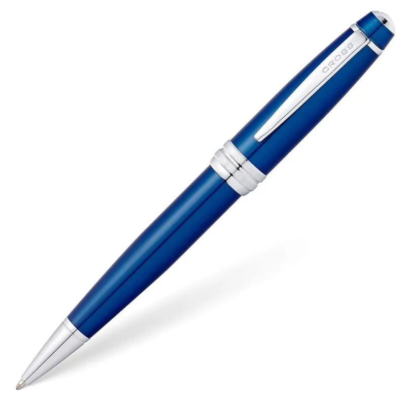 cross bailey blue lacquer ballpoint pen, with black medium tip, at0452 12 main image