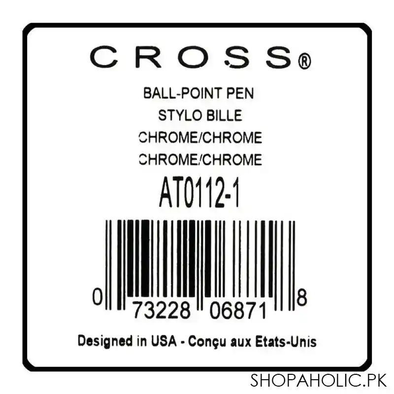 cross calais chrome silver lacquer ballpoint pen, at0112 1 image5