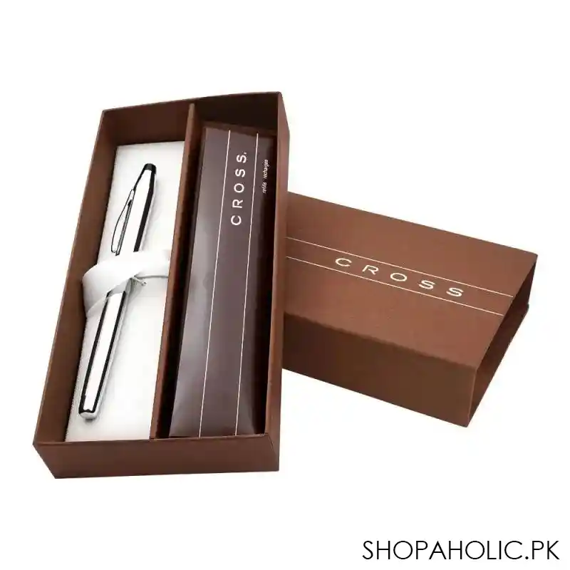 cross century ii lustrous chrome fountain pen with stainless steel, medium tip, 3509 ms image3