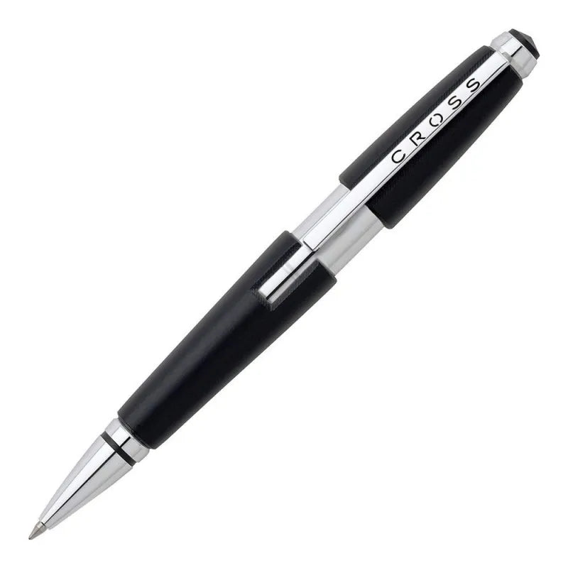 cross edge jet black gel rollerball pen, with black gel tip, at0555 2 main image