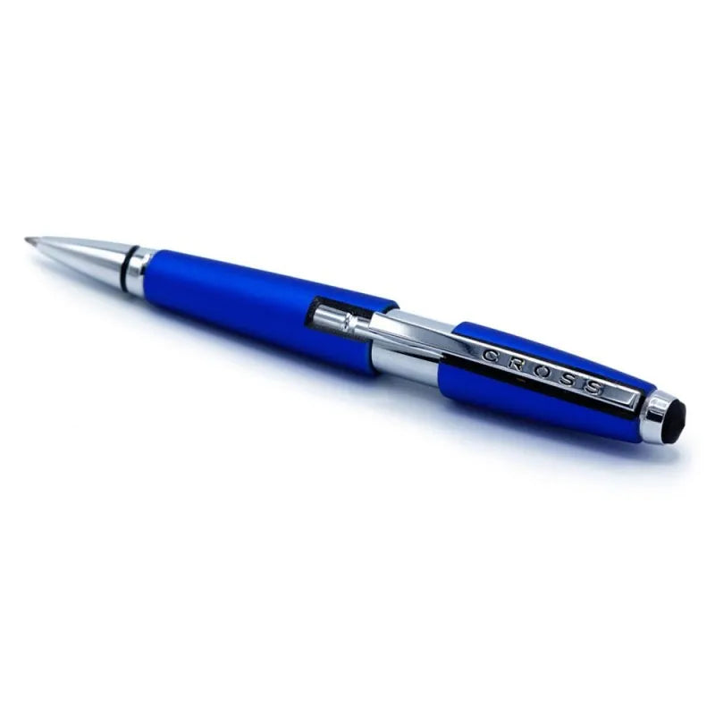 cross edge nitro blue gel rollerball pen, black tip, at0555 3 main image